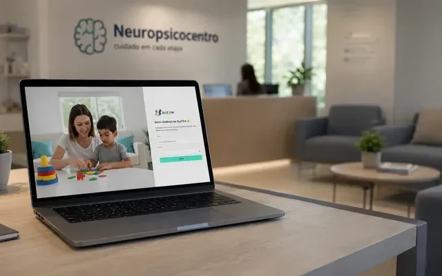 Tela do case Rede Neuropsicocentro desenvolvido pela Nucleus.eti